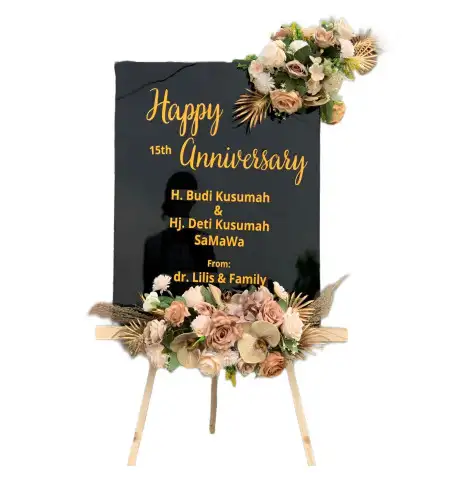 Papan Bunga Akrilik Hotel Wedding Tangerang Selatan